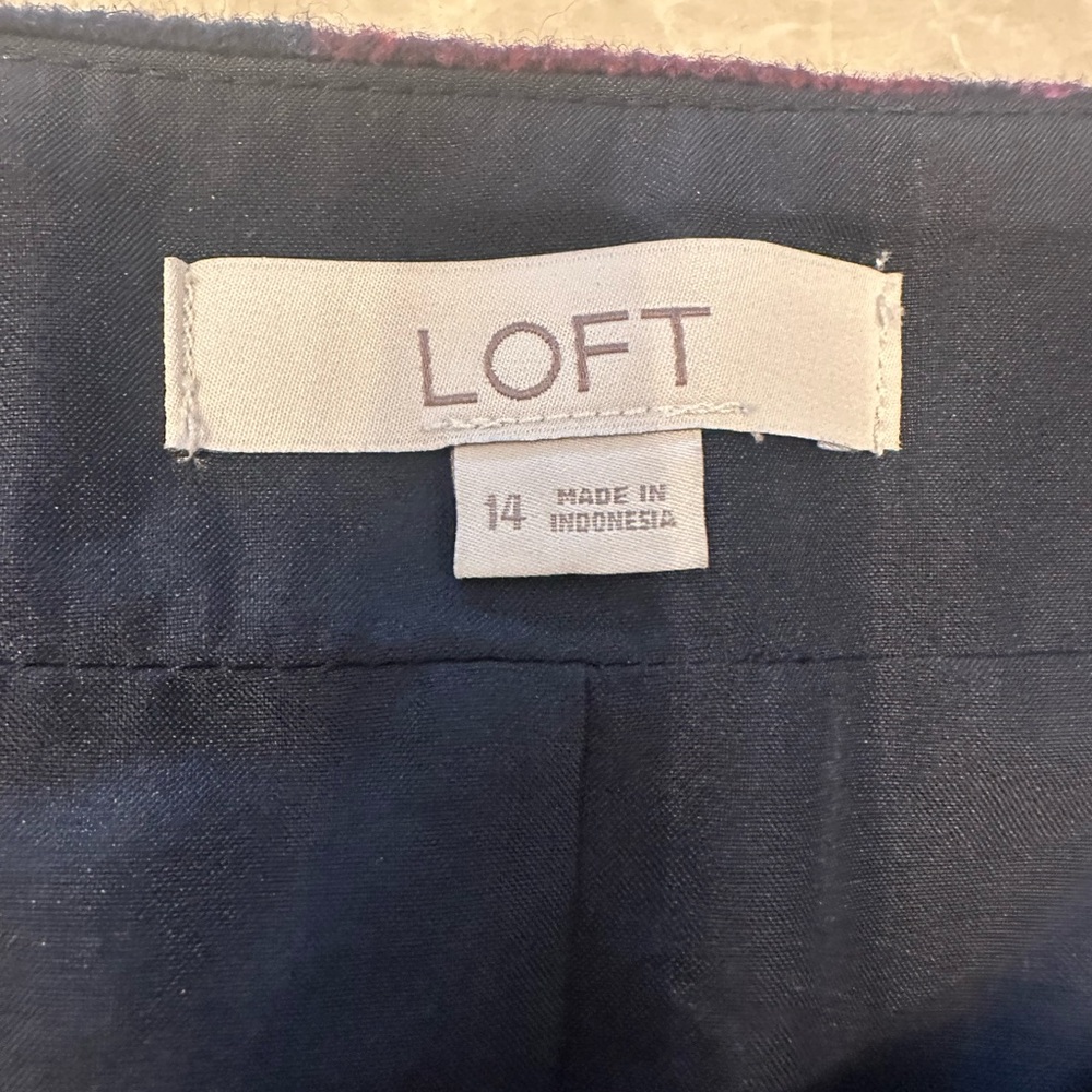Loft Plaid Skirt - Picture 2 of 6